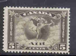 Canada Sc C2 1930 5 c airmail stamp mint