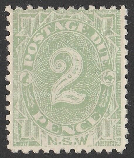 NEW SOUTH WALES 1900 Postage Due 2d green, chalk-surfaced paper, perf 11.