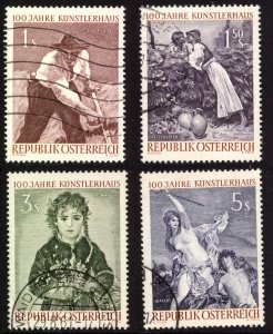 Austria 1961  Scott #662-5 used