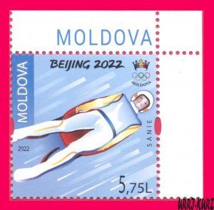 MOLDOVA 2022 Sport Olympic Games Beijing China Luge 1v MNH