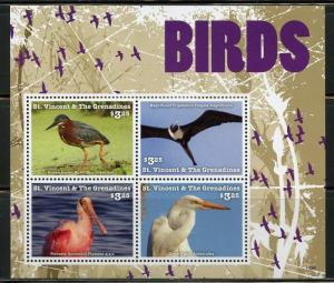 ST. VINCENT GRENADINES  2016  BIRDS SHEET   MINT NH 