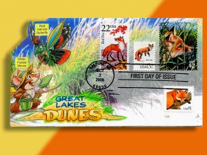 Sly Like a FOX! Special Unique FOX Combo on Great Dunes Pop-Up FDC!