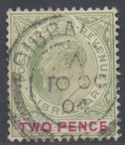 Gibraltar Scott 41 - SG48, 1903 Edward VII 2d used