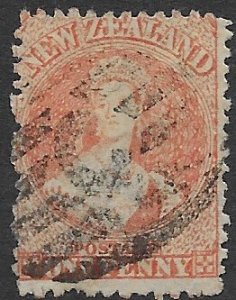 New Zealand 31  1864 1 penny  fine  used