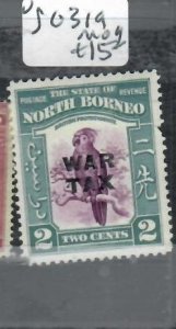 NORTH BORNEO  2C  BIRD  WAR  TAX        SG 319   MOG    P0514H