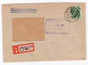 GERMANY SOVIET ZONE HOP BEZIRKSHANDSTEMPEL BEZIRK 27 181 ON COVER EXPT BPP 208