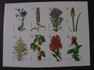 STATE OF OMAN-COLORFUL WILD FLOWERS -RARE IMPERF MNH SHEET VF-EST.VALUE $14