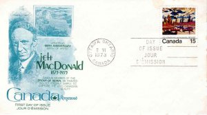 Canada 1973 FDC Sc 617 J E H MacDonald Kingswood Cachet First Day Cover