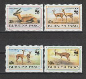 BURKINA FASO 1993 WWF SG 1070/3 MNH