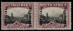 SOUTH AFRICA GV SG O5a, 2d grey & maroon, LH MINT.