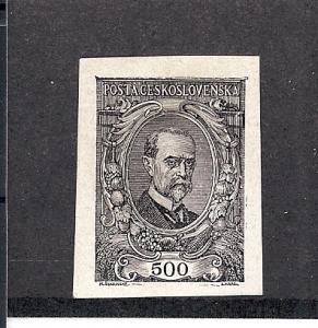 Czechoslovakia,62,Pres.Masaryk Imperf Single,**Hinged**