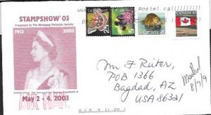 Canada Celebrating the Coronation of Queen Elizaberth II.   used on envelope.