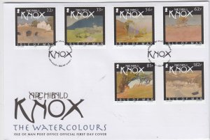 Isle of Man -  2008,  Archibald Knox   set of 6 on FDC