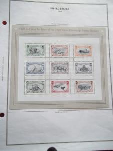 Trans-Mississippi Stamp Design sheet