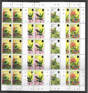 Br. Virgin Is. 422-5 MNH Birds cpl.  set x 10, vf 2022 CV $55.00