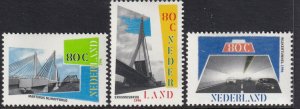 Sc# 936 / 938 Netherlands 1996 Architecture complete set MNH CV $2.55