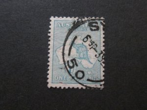 Australia 1913 Sc 10 kangaroos FU