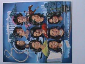 1994- THE GAMBIA- JACQUELINE KENNEDY ONASSIS MINT FULL SHEET