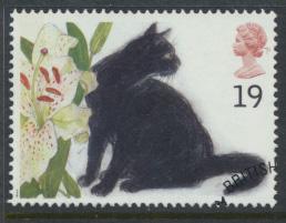 Great Britain  SG 1848 SC# 1586 Used / FU with First Day Cancel Cats