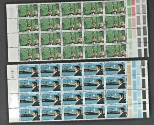 Australian Stamps MUH 1976 Explorers 18c 6 Plate blocks of 20 Forrest Hume Hovel