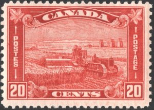 Canada SC#175 20¢ Harvesting Wheat with Tractor (1930) MLH