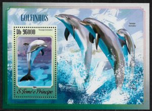 St Thomas & Prince Is #2823 MNH S/Sheet - Dolphins