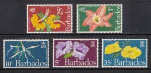 Barbados Scott #348-352 MH