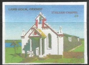 LAMB HOLM - Italian Church - Imperf Single Stamp - M N H - Private Issue