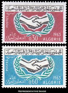 Algeria Scott 337-338 Mint never hinged.