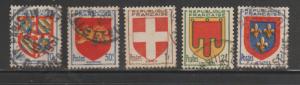 France #616-620 Used