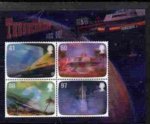 Great Britain 2011 Thunderbirds Are Go perf m/sheet in 3-...