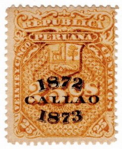 (I.B) Peru Revenue : Duty Stamp 25c (Callao)