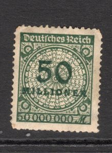 Germany  Scott # 289 unused  OG hinged single