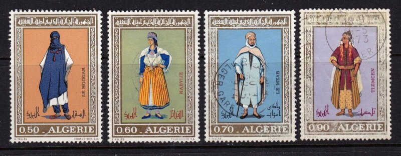 Algeria stamps #485 - 488, used, complete set, CV $3.35