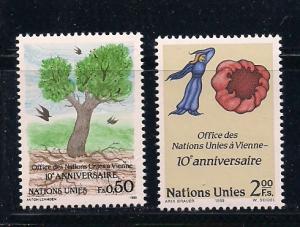 UN Geneva Sc#178 179 Geneva Anniversary MNH