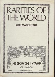 Robson Lowe: Sale # 3331  -  Rarities of the World, Robso...