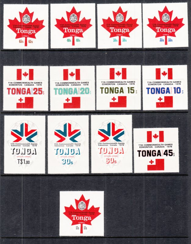 Tonga 419-423,C239-C243,CO129-CO131 MNH VF