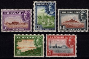 Netherlands Antilles 1942–43 Wilhelmina Def., Part Set to 5c [Unused]