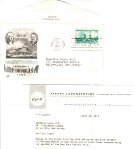 United States Scott 1244 Typewritten Address.