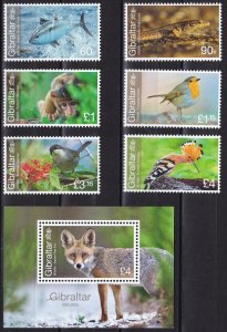 Gibraltar, Fauna, Animals, Birds, Fishes MNH / 2023