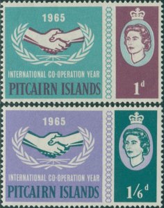 Pitcairn Islands 1965 SG51-52 ICY emblem set MNH