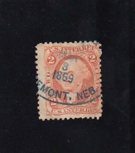 2c Intern Revenue, Sc #R15c, Used, Nice Hand Stamp (43806)