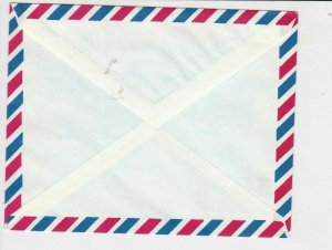 cyprus 1977 buildings air mail stamps cover ref 21191