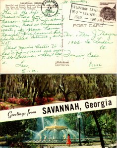 United States, Picture Postcards, Georgia, Slogan Cancel