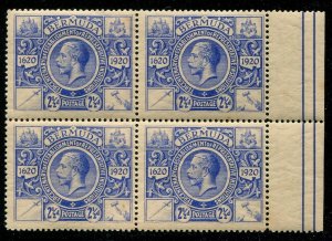 Bermuda #75 Mint Block of 4
