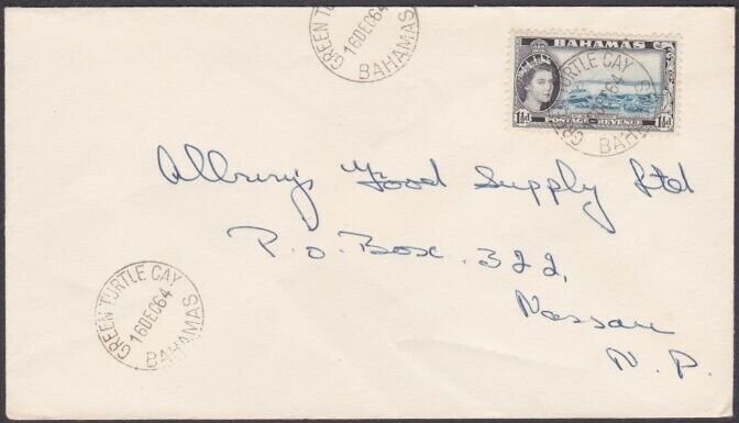 BAHAMAS 1964 local cover GREEN TURTLE CAY cds...............................W923
