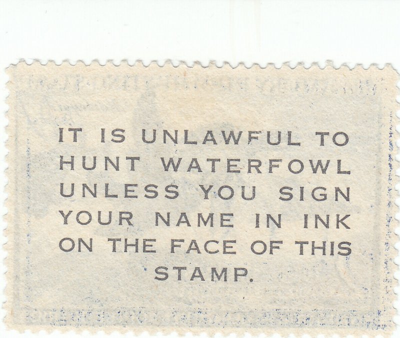 Scott # RW19 - $2 Deep Ultramarine -1952-Federal Duck Stamp - Used- SCV - $12.00