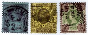 Great Britain SC#114-116 Used F-VF SCXV$20.75...Grab a Bargain!