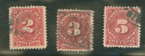 United States #J39-41 Used Multiple