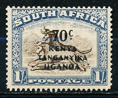 Kenya Uganda & Tanzania #89a Single MH